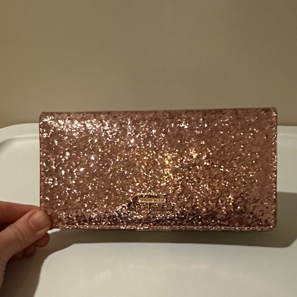 Kate Spade Sparkling Rose Gold Wallet